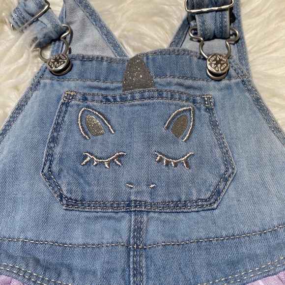 OshKosh B'gosh Dresses Oshkosh Unicorn Tulle Overall Jean Purple